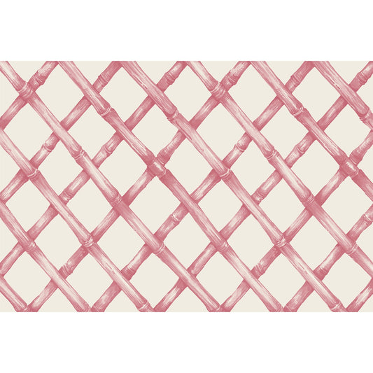 Paper Placemat Pad - Pink Lattice