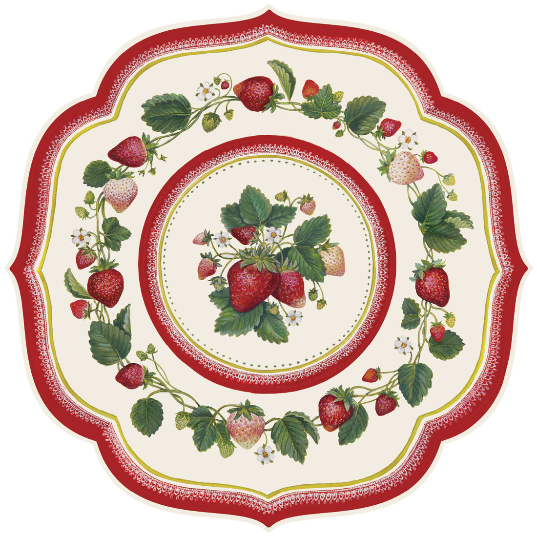 Die Cut Placemat Pad - Strawberry China