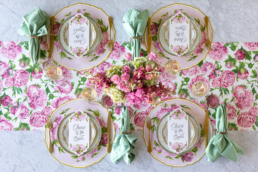 Die Cut Placemat Pad - Peony China