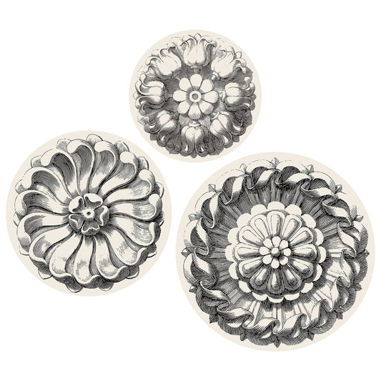 Pack of 12 Serving Papers - Rosette