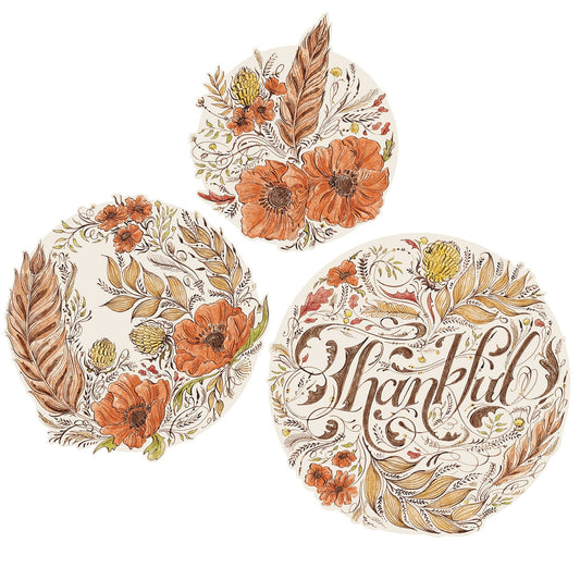 Pack of 12 Serving Papers - Thankful