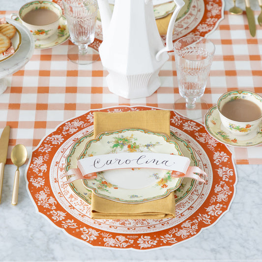 Die Cut Paper Placemat - Pumpkin Regal