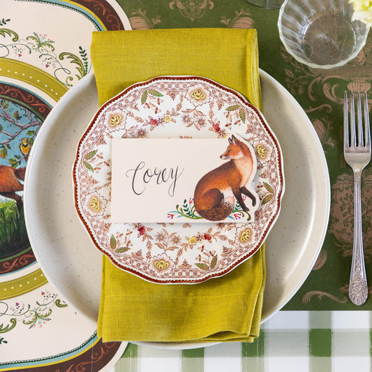 Place Card - Fanciful Fox - Pack of 12