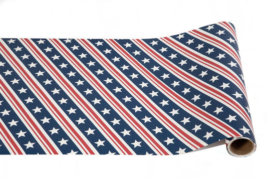 Paper Table Runner - Stars and Stripes - 20"x25'