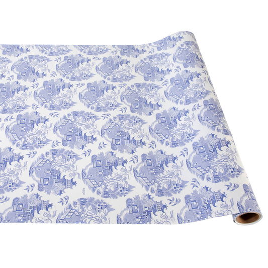 Paper Table Runner - Blue Willow - 30"x25'