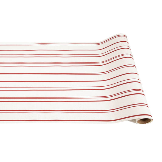Paper Table Runner - Antique Red Stripe - 20" x 25'