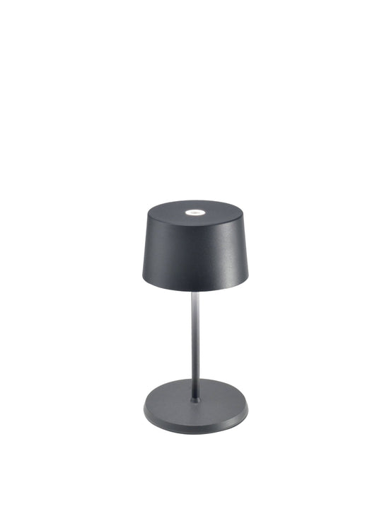 Olivia Mini Table Lamp - Dark Grey