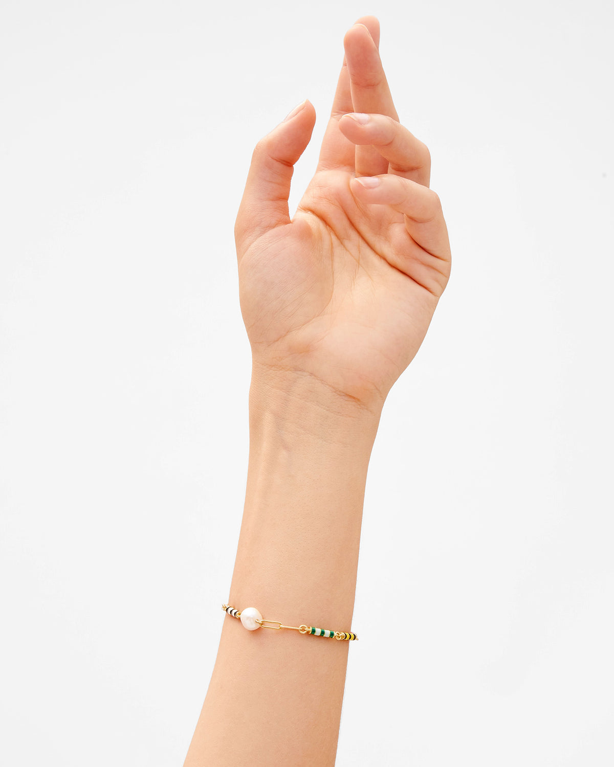 Le Stripe Pearl Bracelet - Multi Color