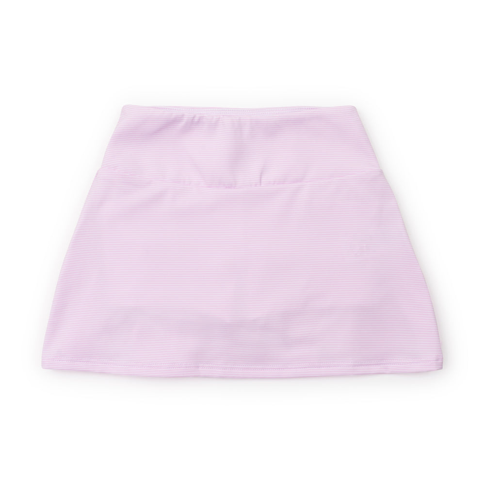 Margot Girls' Tiered Skirt - Pink & White Stripes