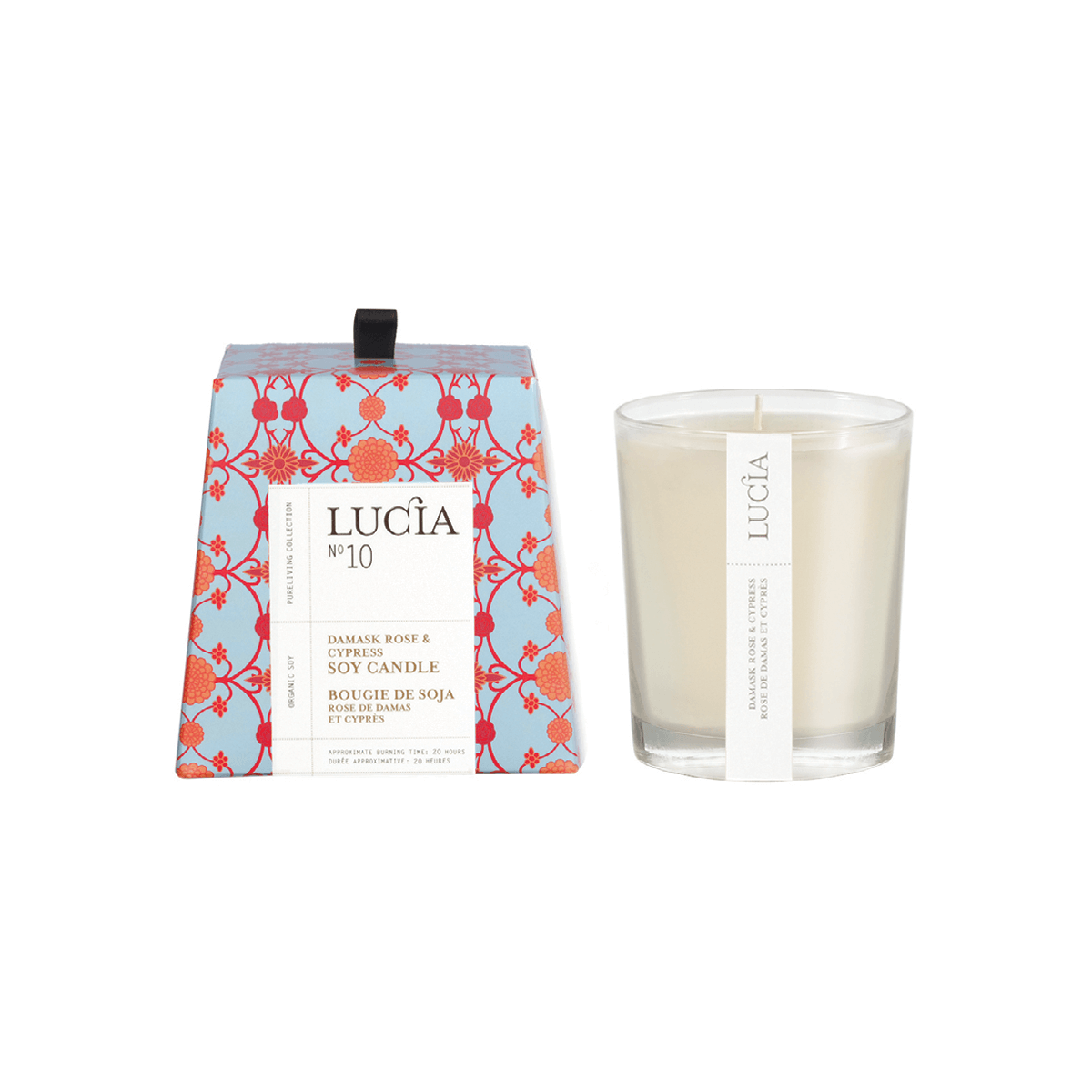 Lucia N°10 - Damask Rose & Cypress Soy Candle