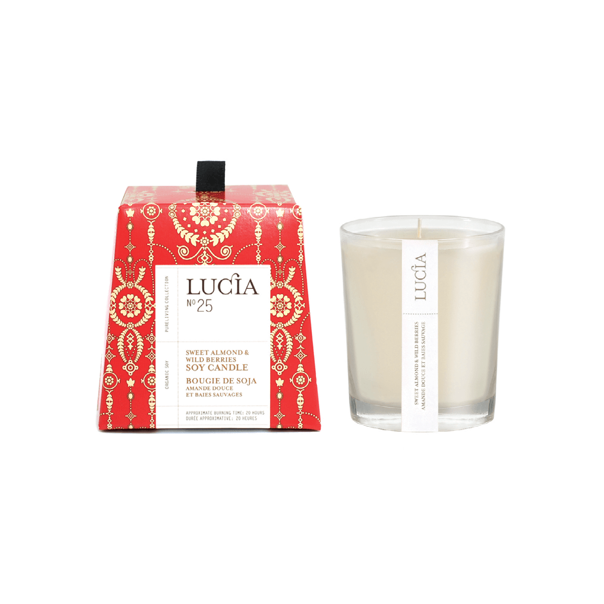 Lucia N°25 - Sweet Almond & Wild Berries Soy Candle