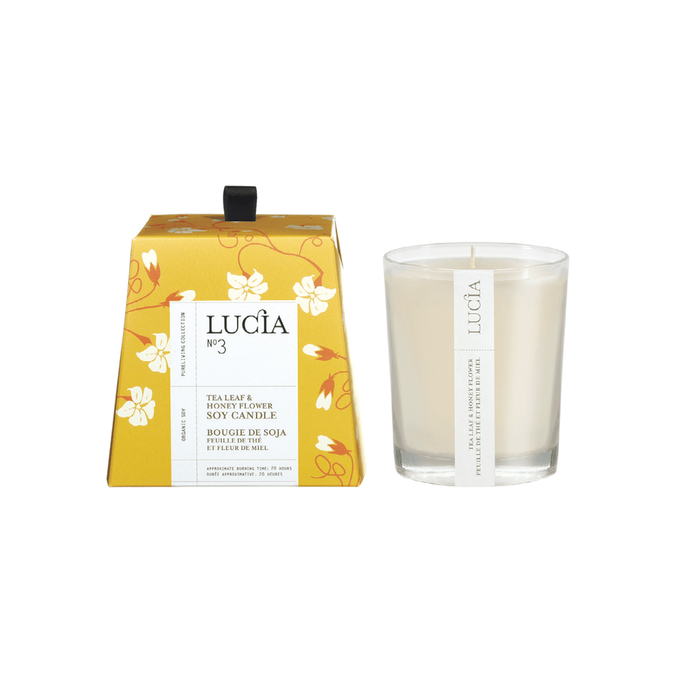 Lucia N°3 - Tea Leaf & Honey Flower Soy Candle