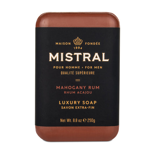 250g Men's Bar Soap - Mahogany Rum