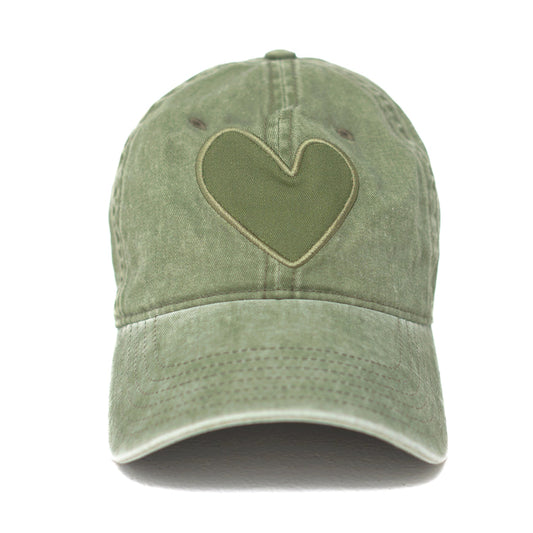 Imperfect Heart Baseball Hat - Green