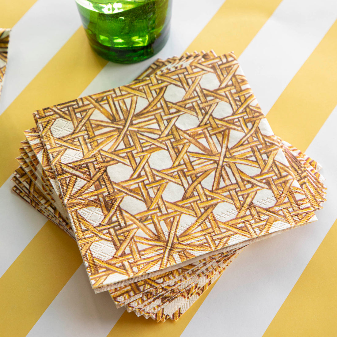 Cocktail Napkins - Rattan Weave