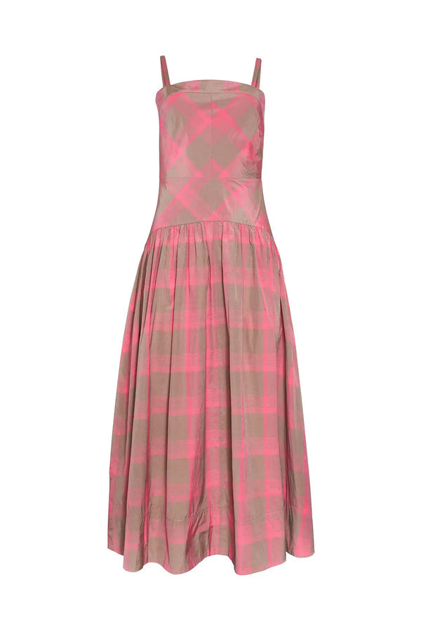 Newberry Dress - Day Glow Check