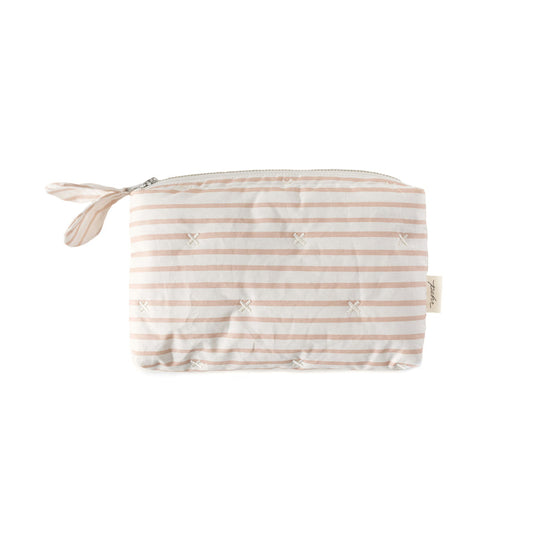 On The Go Mini Pouch - Stripes Away Rose Pink