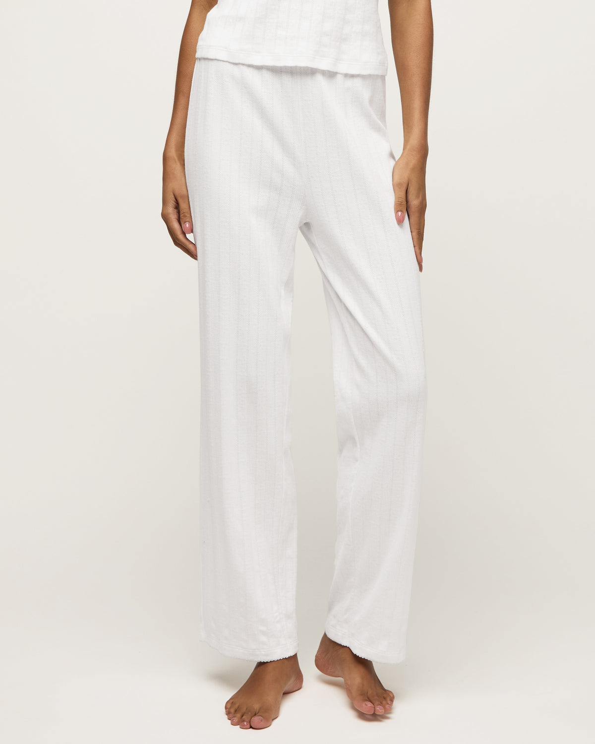 Pointelle Pant - White