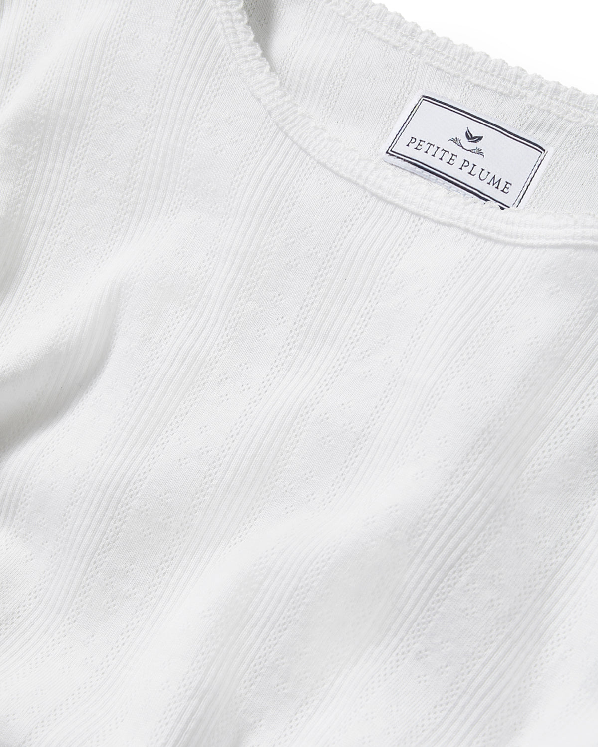 Pointelle T-Shirt - White