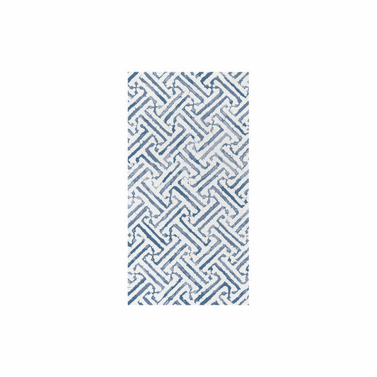 Guest Towels - Greek Key Blue  (Pack of 20)