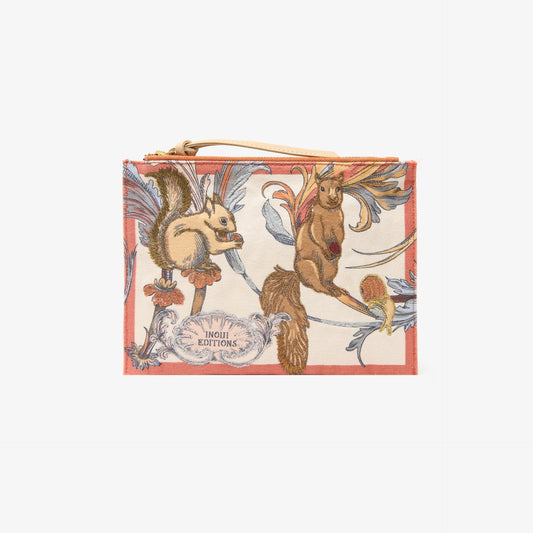 Embroidered Pouch - Rococo - Orange