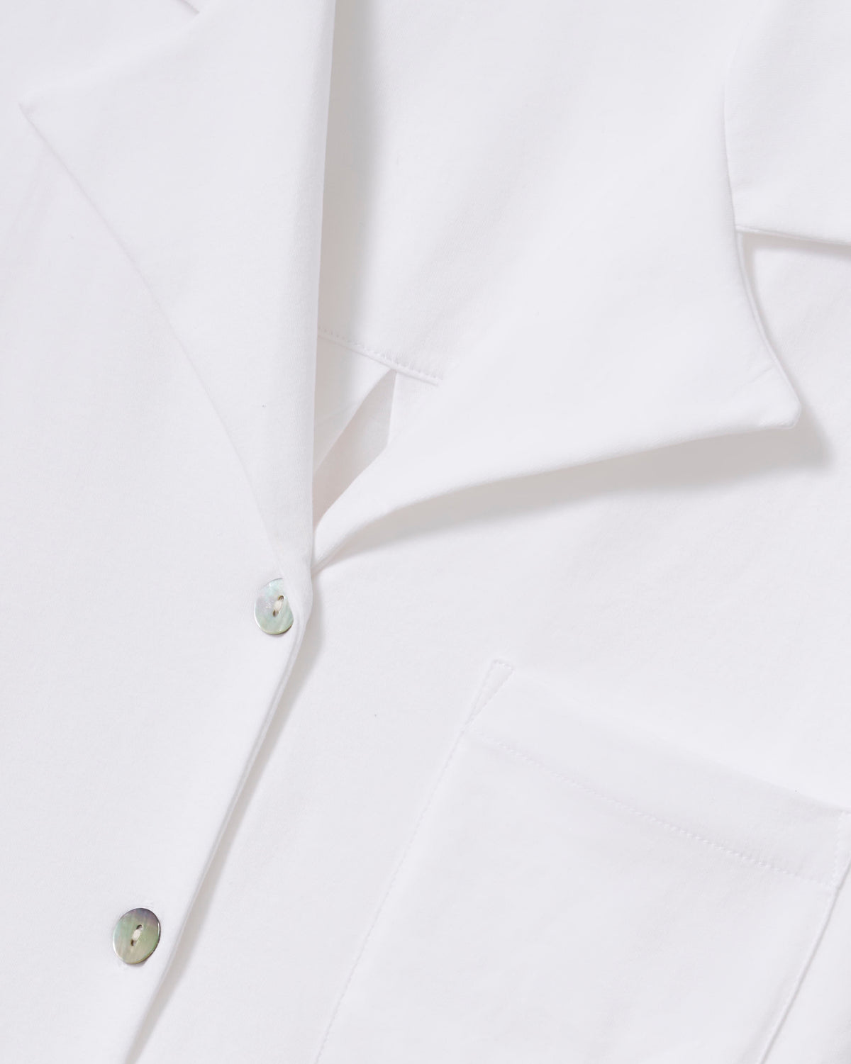 The Olivia Wide Leg Pima Pajama Set - White