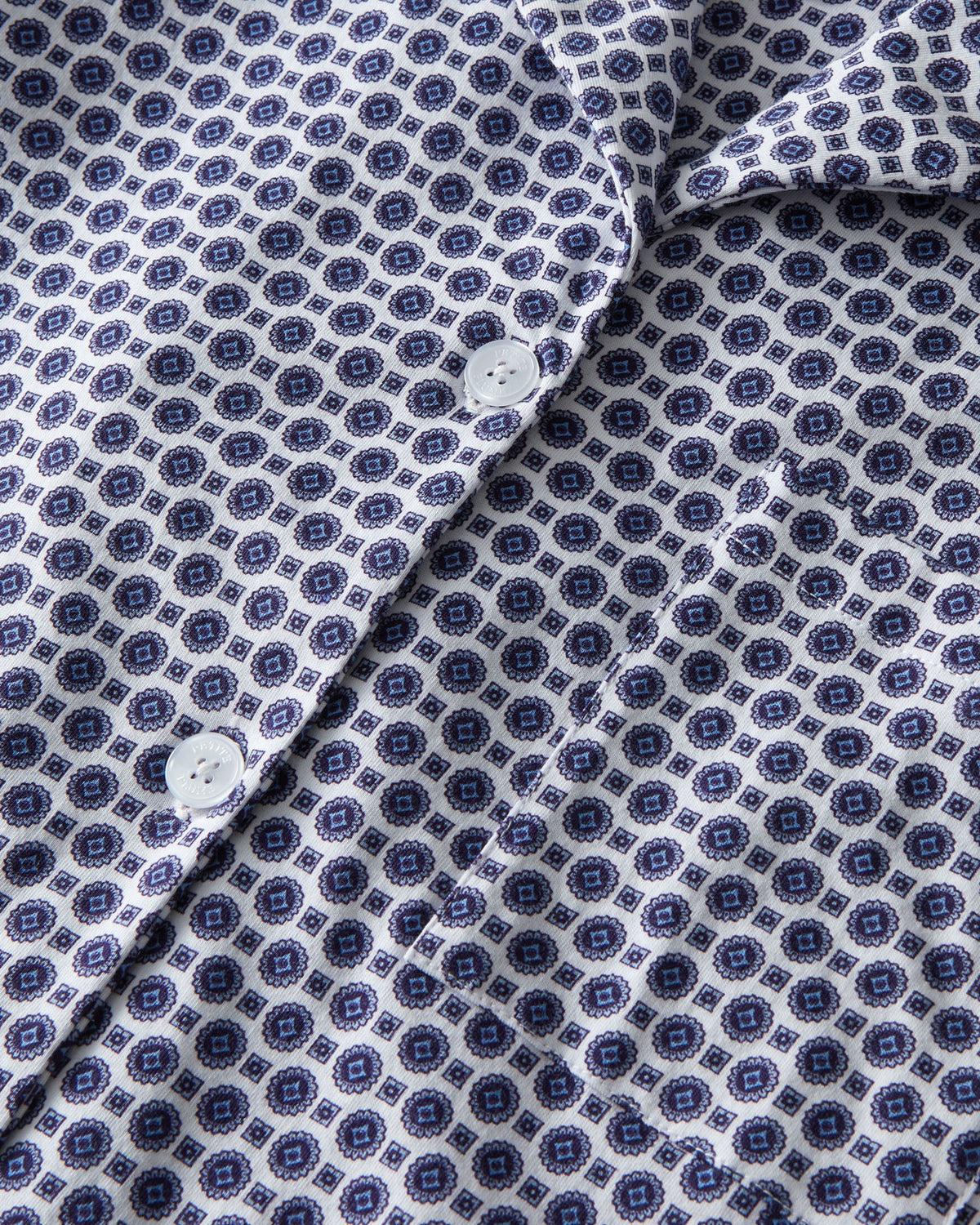 The Olivia Short Set - Navy/White Foulard