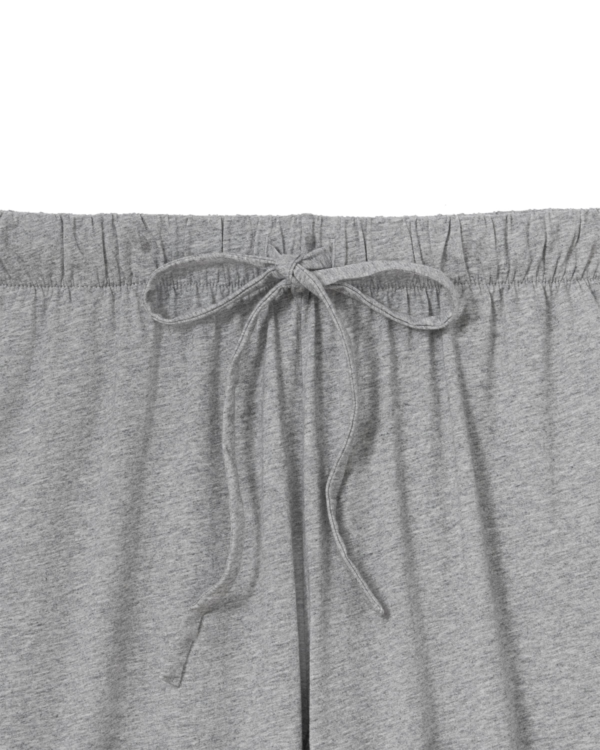The Olivia Wide Leg Lightweight Pima Pajama Set - Heather Grey