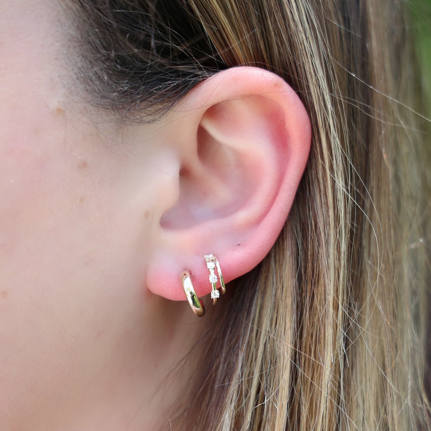 Gold Huggie Earrings