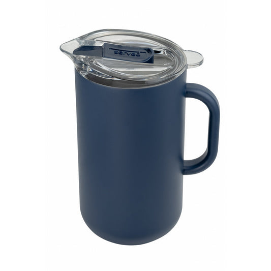 Vacuum-Insulated Stainless Steel Pitcher - Navy Bean - 2L