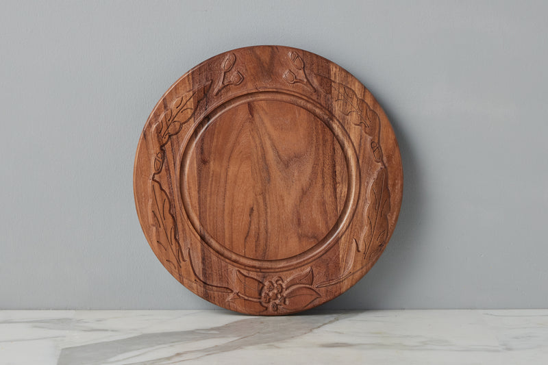 Vintage English Bread Board, Medium Round