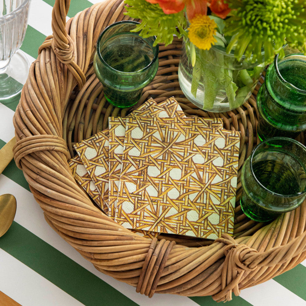 Cocktail Napkins - Rattan Weave