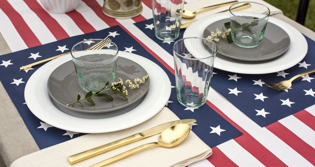 Paper Placemat Pad - Stars on Blue