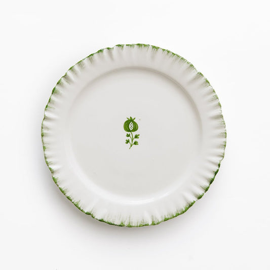 Ruffled Green Appetizer Plate