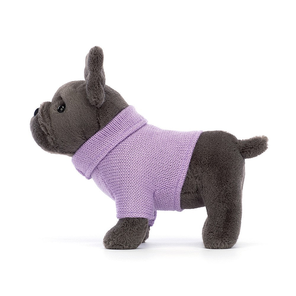 French Bulldog Purple Sweater