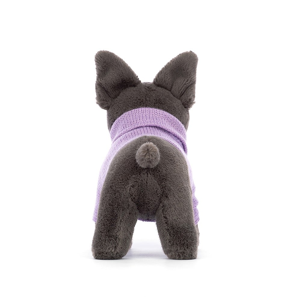 French Bulldog Purple Sweater