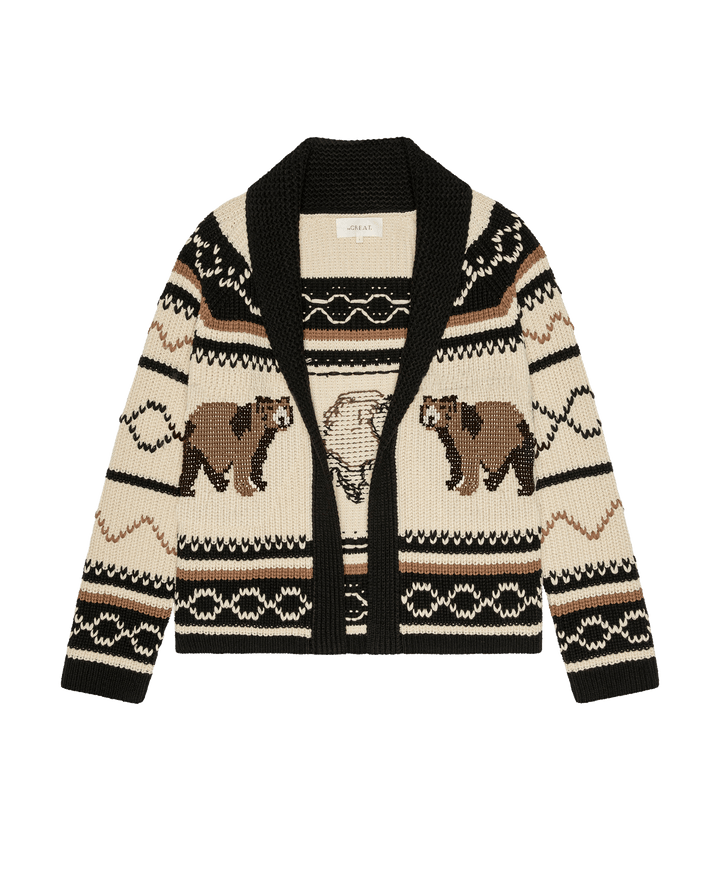 The Bear Lodge Cardigan - Black