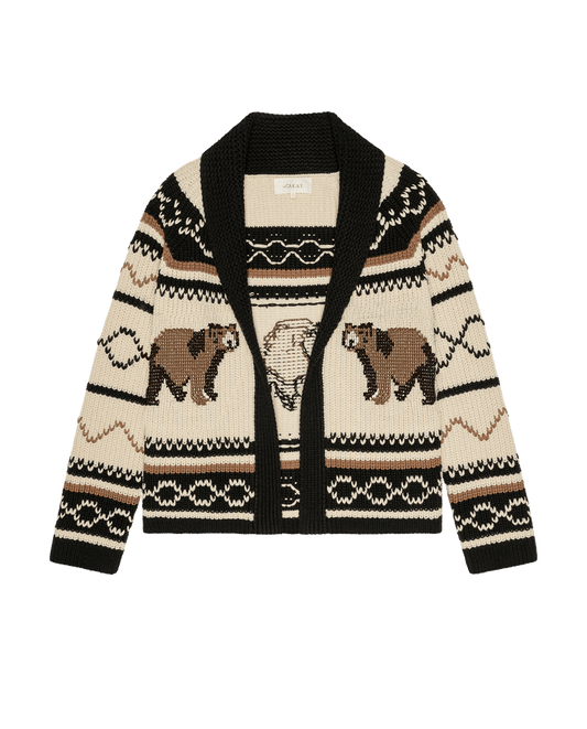 The Bear Lodge Cardigan - Black