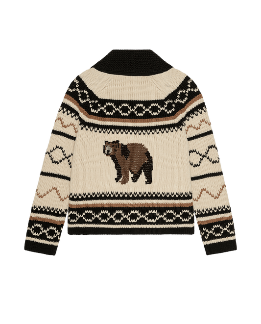 The Bear Lodge Cardigan - Black