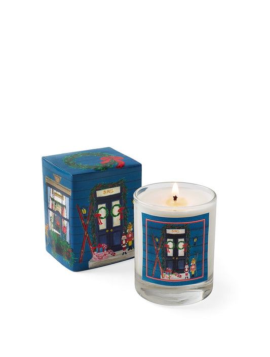 2.2oz Home for the Holidays Roland Pine Votive Glass Soy Candle