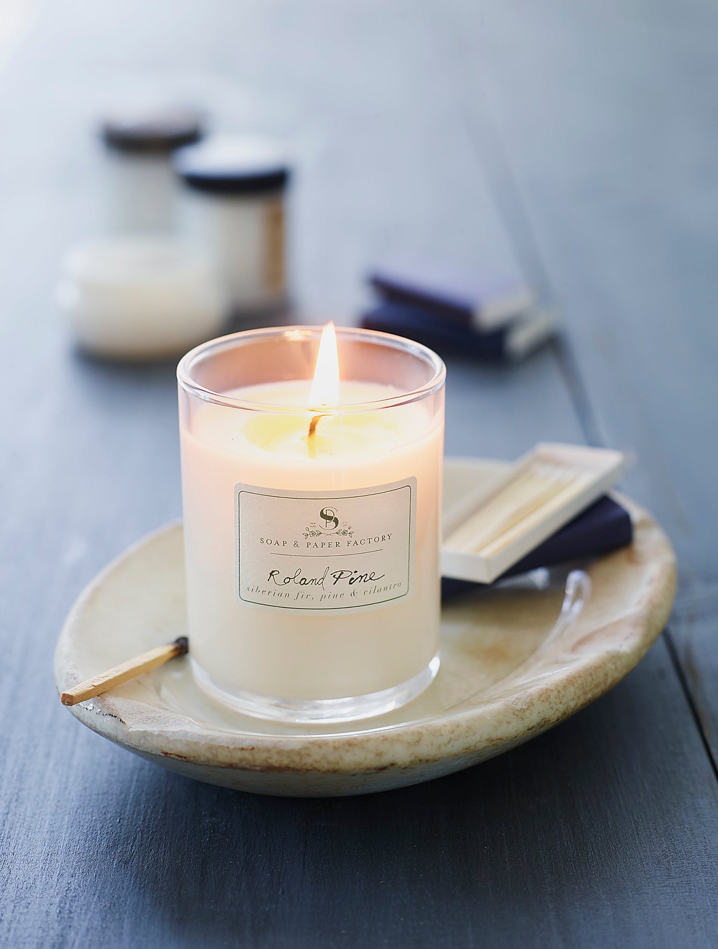 2.2oz Roland Pine Single Wick Votive Glass Soy Candle