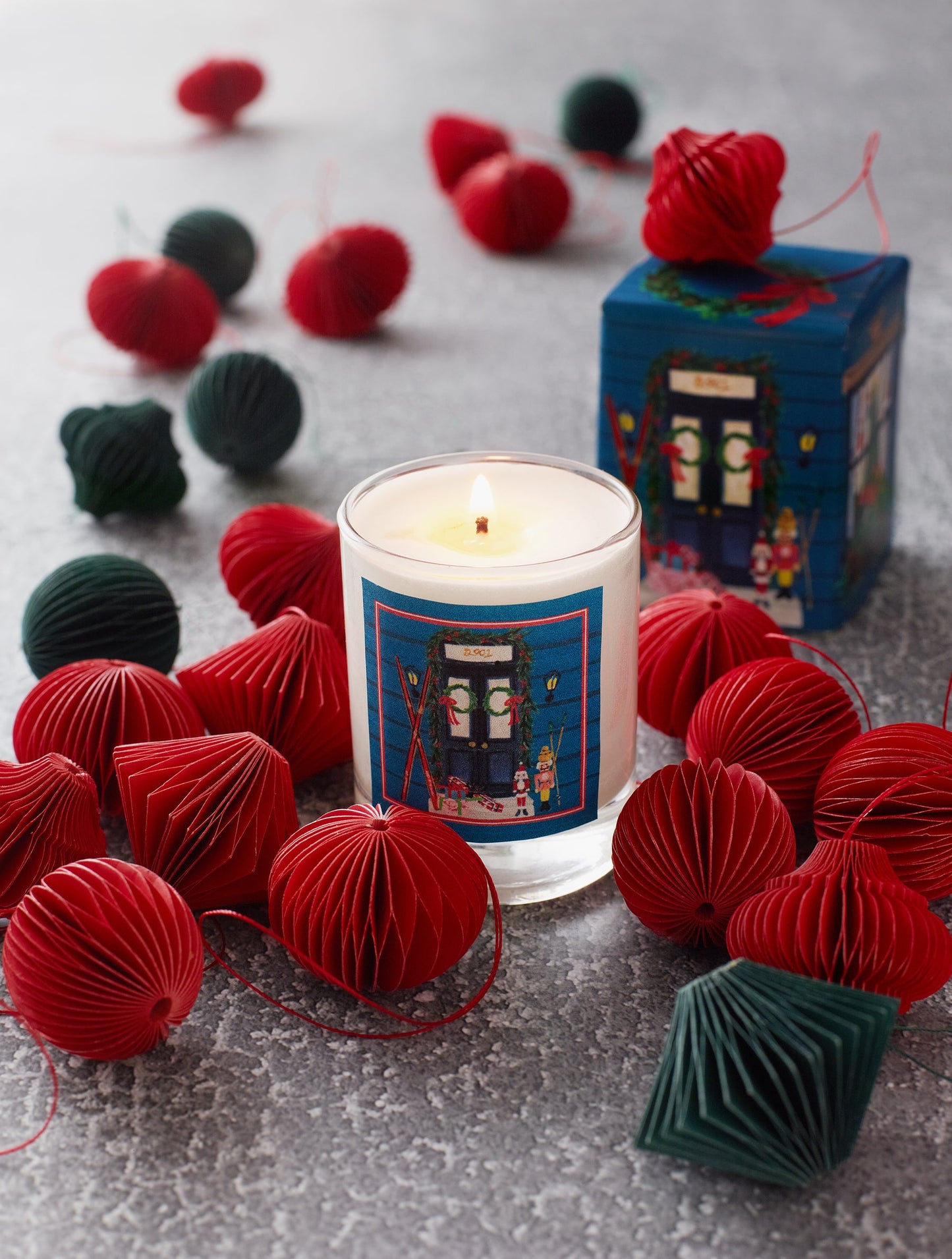 2.2oz Home for the Holidays Roland Pine Votive Glass Soy Candle