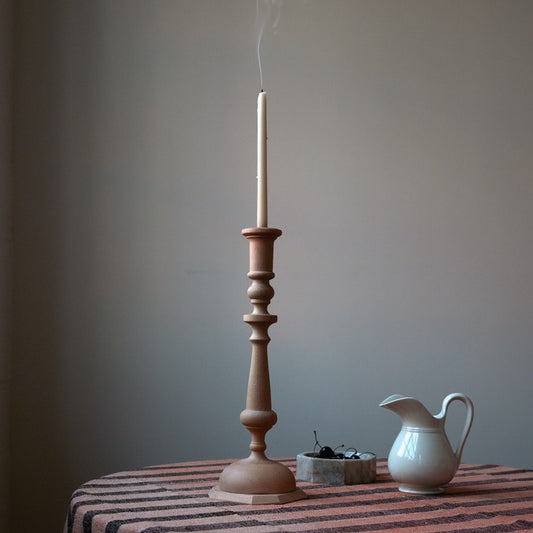 Georgian Altar Candlestick, Beechwood