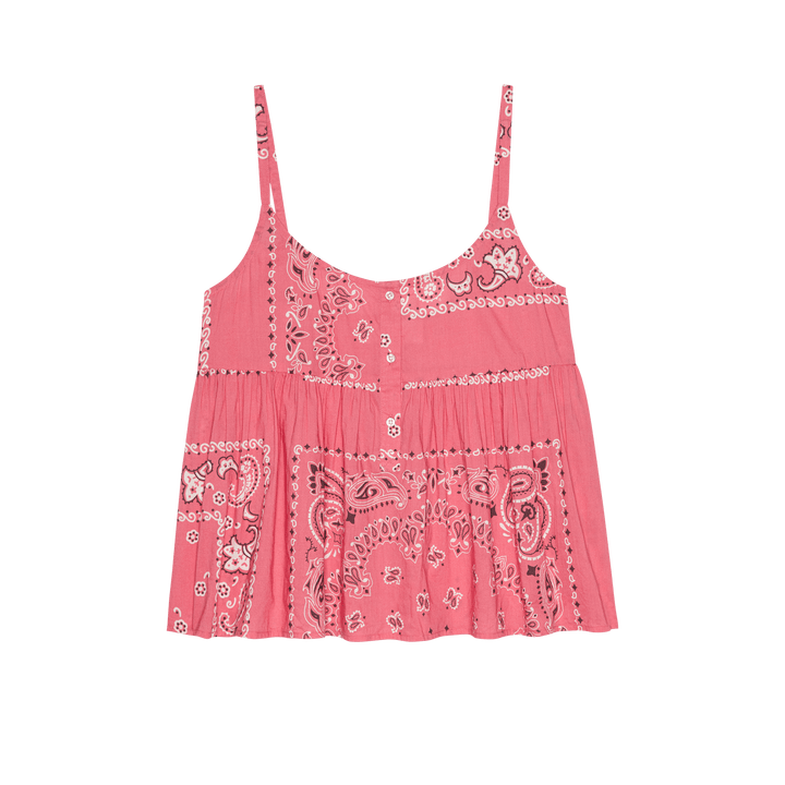 The Nighttime Cami - Pink Bandana Patchwork