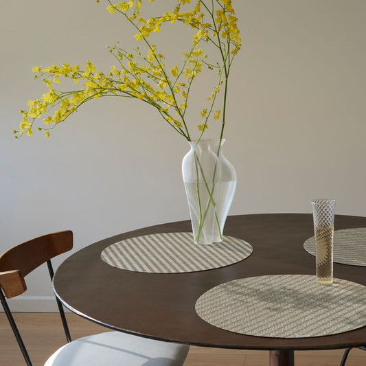 Chilewich - Foxtail Placemat -  Ecru - 15" Round