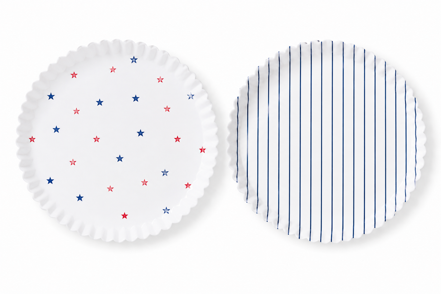 Pre-Formed Plate Paper Liners - Stars & Stripes Duo Pack