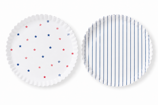 Pre-Formed Plate Paper Liners - Stars & Stripes Duo Pack