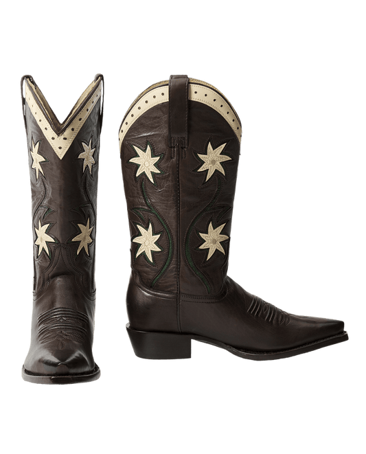The Cowboy Boot - Brown Floral