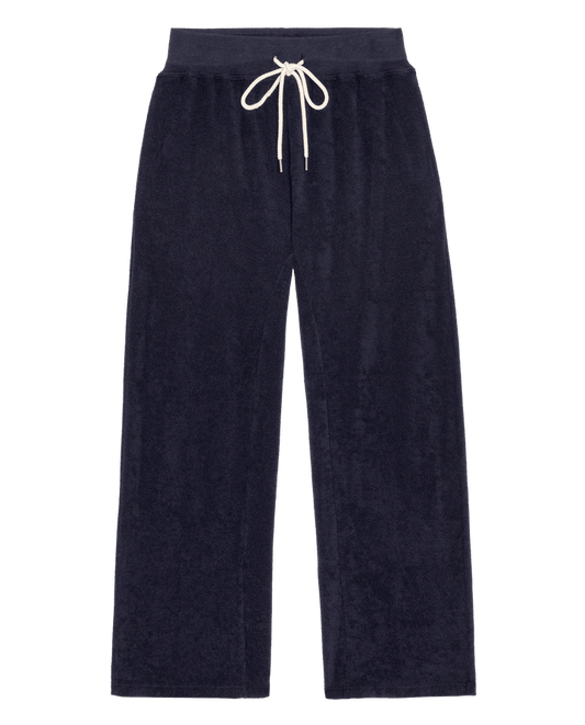 The Micro Terry Horseshoe Sweatpant - Navy
