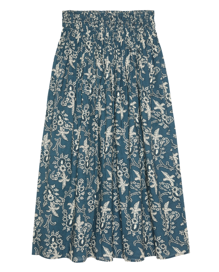 The Viola Skirt - Indigo Bandana
